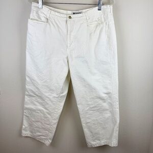 COLUMBIA Women's White Denim Capris Jeans Pants / Size 12